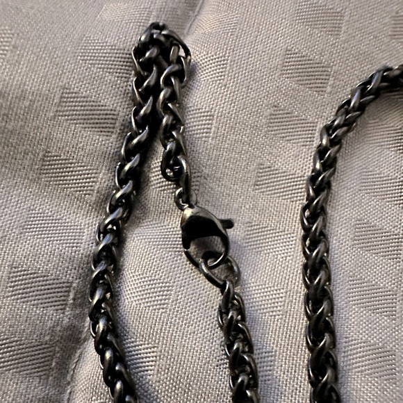 Celtic Cross Wheat Chain Necklace - Picture 3 of 3